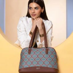 ZOUK Kolkata Nouveau Printed Tote Handbag-8