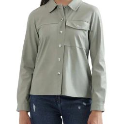 Elle Grey Relaxed Fit Shirt-image-14