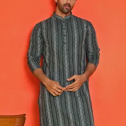 Jompers Men Geometric Kurta-image-39