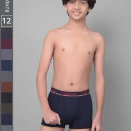 Dollar Bigboss Boys Multicolor Solid Trunks (Pack Of 12)-picture-25