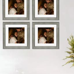 Art Street Synthetic Wood Silver Photo Frame (10 x 10 Inch) - Set of 4-image-6