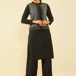 Soch Black Straight Winter Kurta-image-31