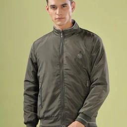 Dollar Olive Green Polyester Regular Fit Casual Jacket-14