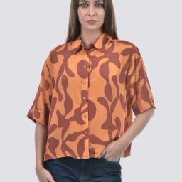 Only Orange Peel Regular Fit Printed Shirt-image-35