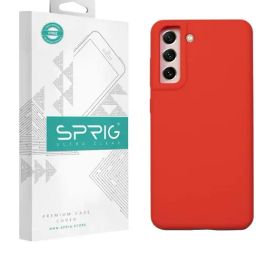 Sprig Liquid Silicone Back Cover for Samsung Galaxy S21 FE 5G (Orange)-image-100