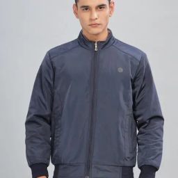 Dollar Navy Blue Polyester Regular Fit Casual Jacket-picture-12