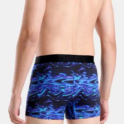FCUK Multi-Color Cotton Blend Print Trunks Pack of 2 image 2