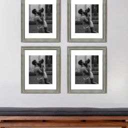 Art Street Synthetic Wood Silver Photo Frame (11 x 14 Inch) - Set of 4-45