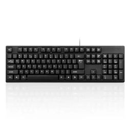 Enter Easy Click Wired Usb Desktop Keyboard-Black-46