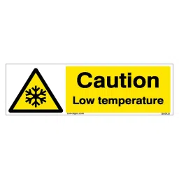 SUNSIGNS  Caution Low Temperature Signages Size 600x200 mm HP Print + Vinyl + Sun Board, SN0121-image-15