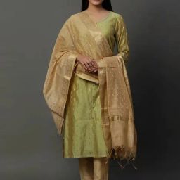 Aurelia Golden Woven Pattern Dupatta-22