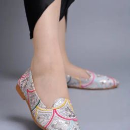 Shoetopia Women's Silver Flat Ballets-image-6
