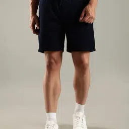 Tommy Hilfiger Navy Cotton Regular Fit Shorts-picture-40