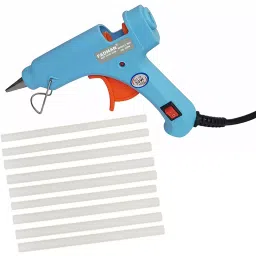 FADMAN Mini 20 W Trigger Feed Hot Glue Gun Sky Blue With 9 Stick, FD20W-13
