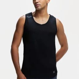 Jockey MV06 Black Super Combed Cotton Tank Top with Breathable Mesh & Stay Fresh Treatment-image-41