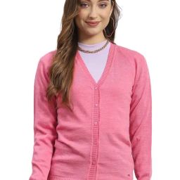 Monte Carlo Pink Regular Fit Sweater-23