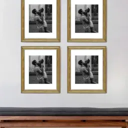 Art Street Synthetic Wood Gold Photo Frame (11 x 14 Inch) - Set of 4-picture-43