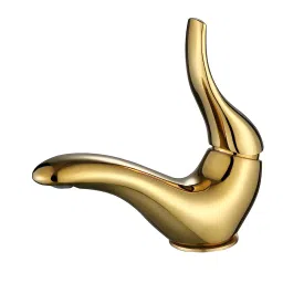 Aquieen Dove Gold Brass Basin Mixer Tap, AQN 201-image-45