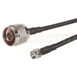 L-COM CABLE ASSEMBLY, RP-SMA PLUG / N MALE, 195 SERIES, 2FT, CA-RSPNMA002.-21