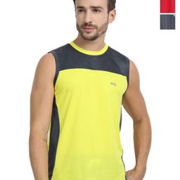 FTX Men Pack of 3 Dri-FIT Colourblocked Round Neck T-shirts-picture-30