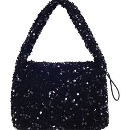 Lino Perros Black Embellished Small Handbag-20