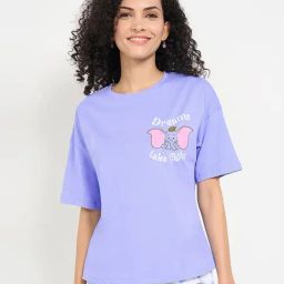 Dreamz By Pantaloons Blue Cotton Comfort Fit Printed T-Shirt-picture-30