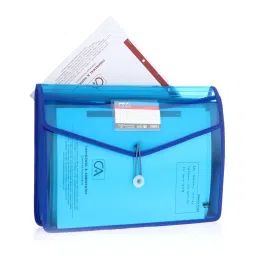 Solo DC 554 Flexi Document Case (With Xtra Net Pocket) F/C - Super Line Blue image 2