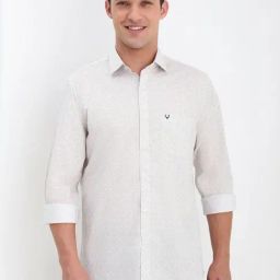 Allen Solly Grey Cotton Slim Fit Printed Shirt-image-29