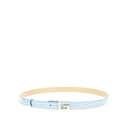 Guess Men Blue Polyurethane Textured Adjustable Belt with Pin Buckle-image-30