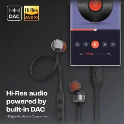 JBL Tune 310 Wired in-Ear Type C Earphone with 3-Button EQ Preset Remote & Microphone (Black) image 4