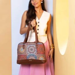 ZOUK Multicolor Mandala Print Printed Tote Handbag-0