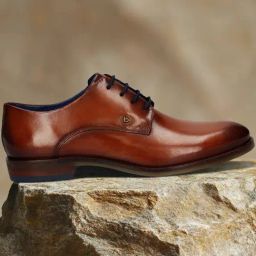Bugatti Men Sula Cognac Derby Shoes-image-31