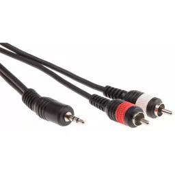 RS PRO Aux Cable Male 3.5 mm Stereo Jack to Male RCAx2 Black 10 m, 7424554-image-52