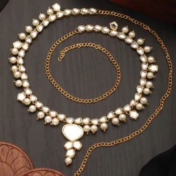 Aatmana Golden Kundan Waist Belt-37
