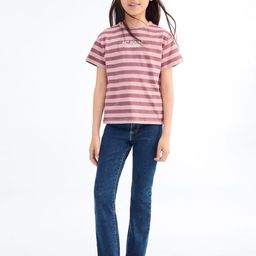 Mango Kids Girls Bootcut Frayed Hem Jeans-picture-4