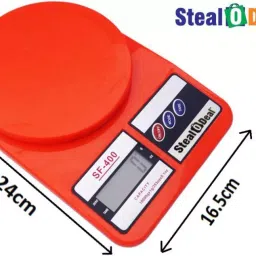 StealODeal Red SF400 5 Kg Electronic Kitchen Weighing Scale-40