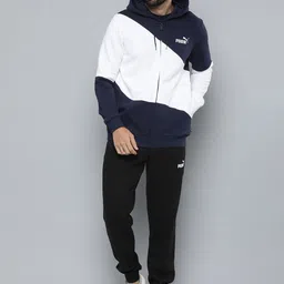 PUMA Men Colourblocked Power Cat Sweat Suit-picture-21