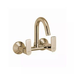 CERA RUBY Basin Mixer Quarter Turn Wall Mount PVD Finish Antique Brass, F1005502BA-image-80