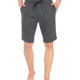 Jockey AM12 Grey Super Combed Cotton Shorts with Side Pocket-image-68