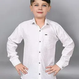 Eliq Boys Horizontal Stripes Opaque Printed Party Shirt-28