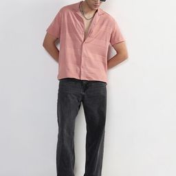 SHOWOFF Textured Cuban Collar Comfort Relaxed Fit Shirt-image-18