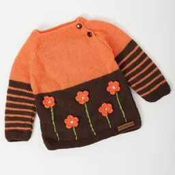 The Original Knit Unisex Kids Floral Pullover-picture-15