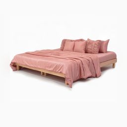 Zarf Pink Microfiber AC Room 400 GSM Double Bed Comforter-image-11