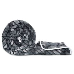Divine Casa Abstract Cotton Cambric Single Reversible Comforter - Grey & Black-16
