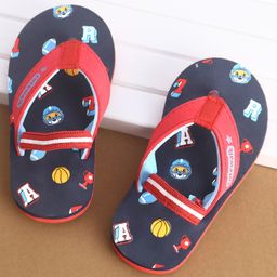Cute Walk by Babyhug Flip Flops Sports Print - Red-image-54