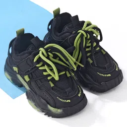 Oh! Pair Sneakers Shoes with Lace Up - Green-picture-9