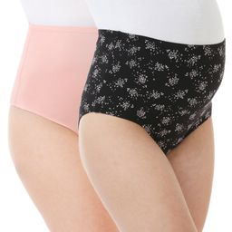 Bella Mama Cotton Elastane High Coverage Printed Panty Set (Colour May Vary)-image-81