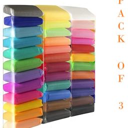 AKN TOYS Ultra Light Clay Safe & NonToxic Bounce Clay 36 in Different Color Fluffy Foam Clay With Tools -( COLOR MAY VARY PACK OF3)-3