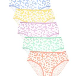 Charm n Cherish Cotton Butterflies Printed Panyties - Orange Green & Blue-image-34