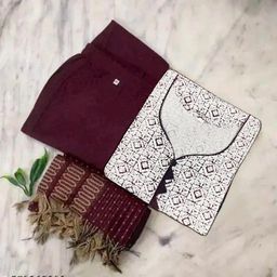 Cotton Blend Women Kurti With Bottomwear-image-65